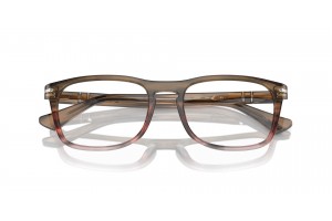 PERSOL PO3344V 1206 barna-piros csíkos szemüveg