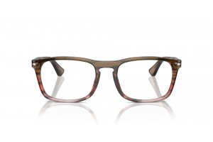 PERSOL PO3344V 1206 barna-piros csíkos szemüveg
