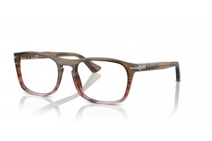PERSOL PO3344V 1206 barna-piros csíkos szemüveg