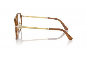 PERSOL PO3352V 960 csíkos barna szemüveg (demo lencse)