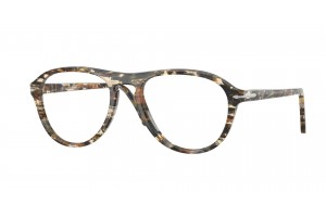 Persol PO3371V 1221 LYNN - Amber Brown / Pirate Black