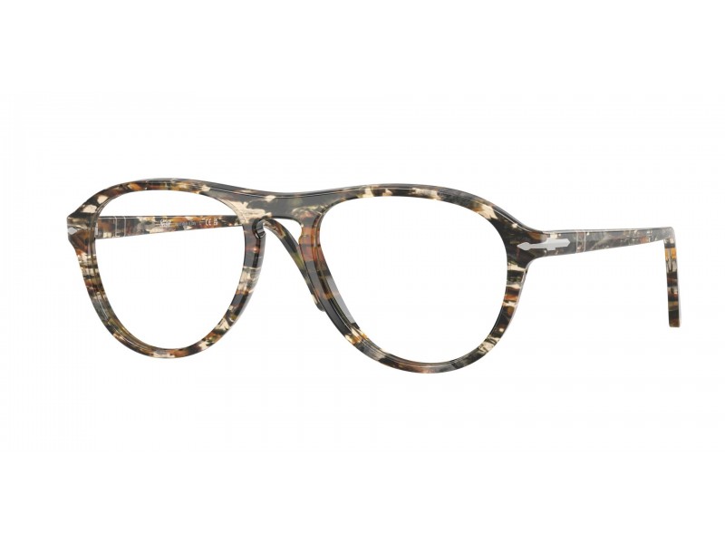Persol PO3371V 1221 LYNN - Amber Brown / Pirate Black