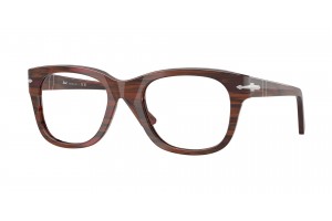 PERSOL PO3372V 1223 csíkos burgundy demo lencse