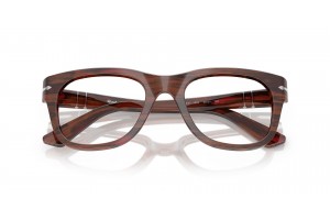 PERSOL PO3372V 1223 csíkos burgundy demo lencse