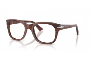 PERSOL PO3372V 1223 csíkos burgundy demo lencse
