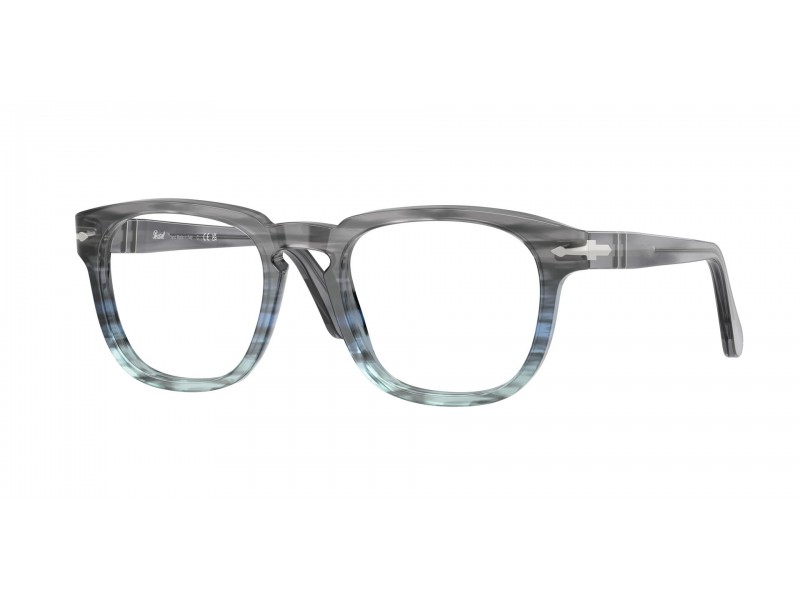 PERSOL PO3376V 1205 – szürke csíkos szemüvegkeret