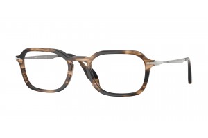PERSOL PO3381V 1236 - csíkos keret, fekete/szürkésbarna