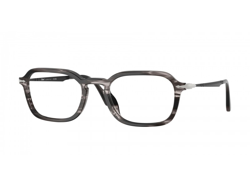 PERSOL PO3381V 1238 csíkos fekete-szürke szemüveg