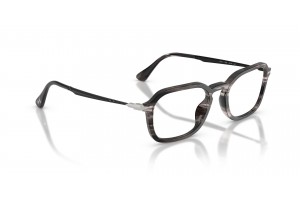 PERSOL PO3381V 1238 csíkos fekete-szürke szemüveg