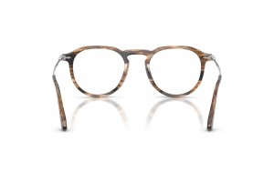 PERSOL PO3387V 1236 PIER csíkos fekete-barna keret