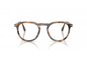 PERSOL PO3387V 1236 PIER csíkos fekete-barna keret