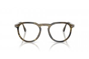 PERSOL PO3387V 1237 PIER csíkos fekete és olíva demo lencse