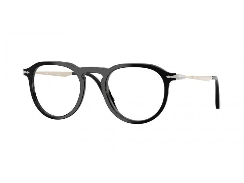 PERSOL PO3387V 95 PIER fekete szemüvegkeret demo lencsével