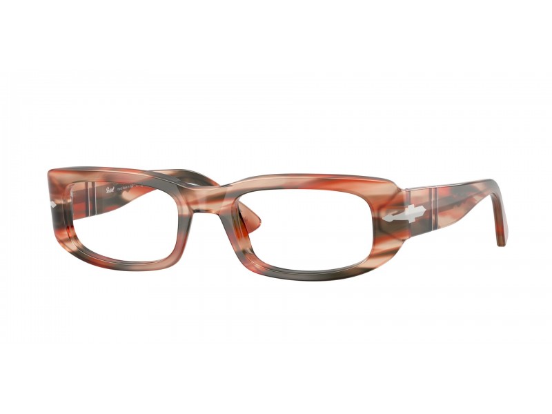 PERSOL PO3388V 1233 piros-zöld csíkos keret