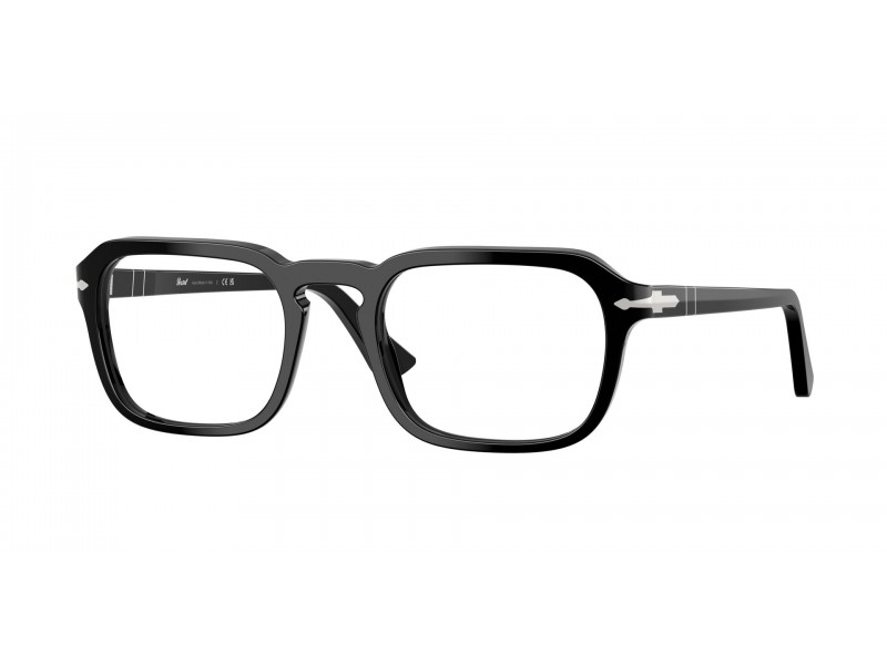 PERSOL PO3390V 95 Black — demo lencsés unisex keret