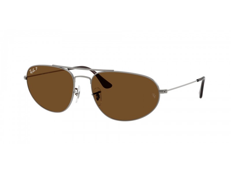 RAY-BAN RB3945 004/57 Gunmetal Brown polarizált napszemüveg