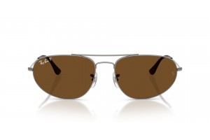 RAY-BAN RB3945 004/57 Gunmetal Brown polarizált napszemüveg