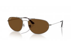 RAY-BAN RB3945 004/57 Gunmetal Brown polarizált napszemüveg