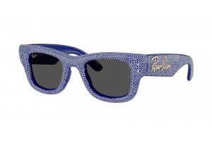 RAY-BAN RB4940BP 686787 WAYFARER PUFFER (ASAP ROCKY) Blue & Strass Pave Dark Grey napszemüveg