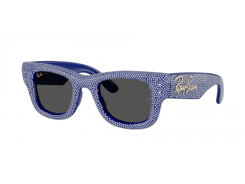 Ray-Ban Wayfarer Puffer RB4940BP kék Strass sötétszürke