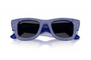 Ray-Ban Wayfarer Puffer RB4940BP kék Strass sötétszürke