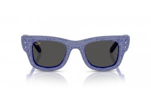 Ray-Ban Wayfarer Puffer RB4940BP kék Strass sötétszürke