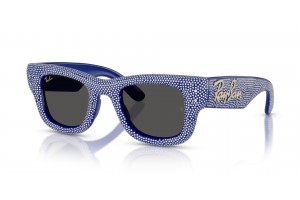 Ray-Ban Wayfarer Puffer RB4940BP kék Strass sötétszürke