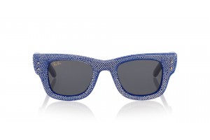 Ray-Ban Wayfarer Puffer RB4940BP kék Strass sötétszürke