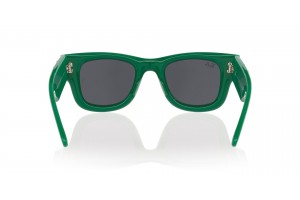 Ray-Ban Wayfarer Puffer Green & Strass Dark Grey