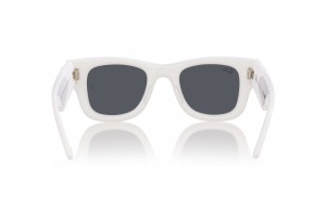 Ray-Ban RB4940B Wayfarer Puffer White & Strass – Dark Grey