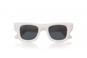 Ray-Ban RB4940B Wayfarer Puffer White & Strass – Dark Grey