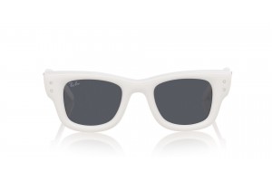 Ray-Ban RB4940B Wayfarer Puffer White & Strass – Dark Grey