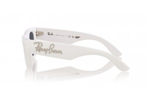 Ray-Ban RB4940B Wayfarer Puffer White & Strass – Dark Grey