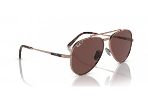 Ray-Ban RB8225 Aviator Titanium Rose Gold Dark Violet
