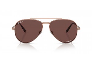 Ray-Ban RB8225 Aviator Titanium Rose Gold Dark Violet