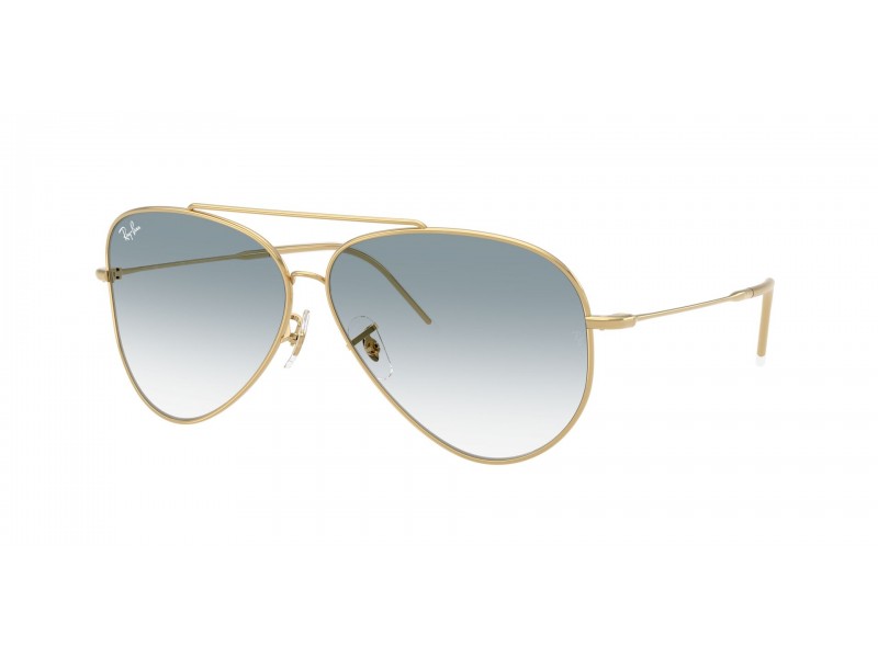 RAY-BAN RBR0101S Aviator Reverse Arista Gold/Blue