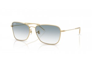 Ray-Ban RBR0102S CARAVAN Arista Gold - Gradient Blue