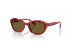 Ray-Ban RJ9081S gyermek napszemüveg - Top Red/Orange