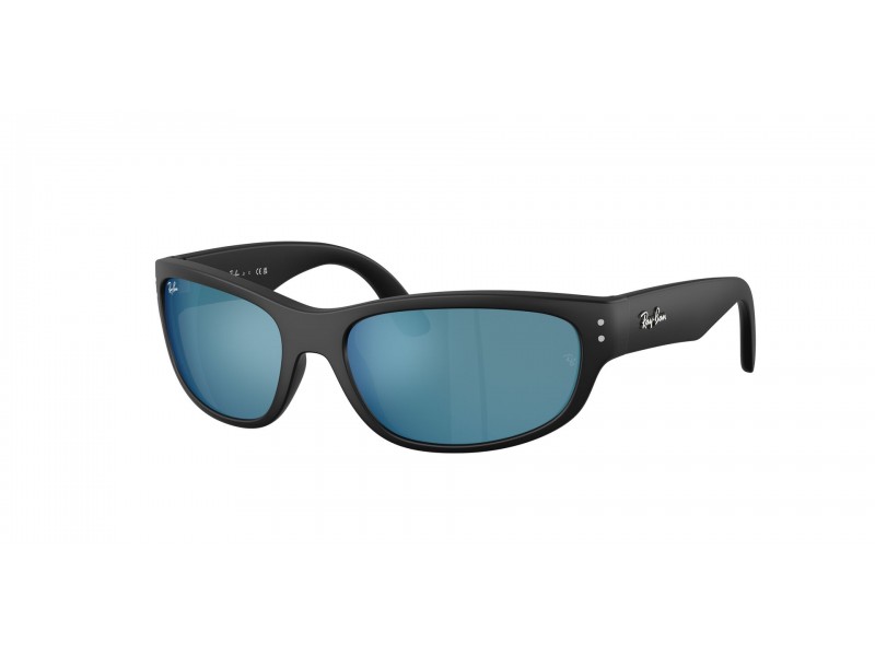 Ray-Ban RJ9189S 100S55 matt fekete kék tükrös