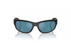 Ray-Ban RJ9189S 100S55 matt fekete kék tükrös