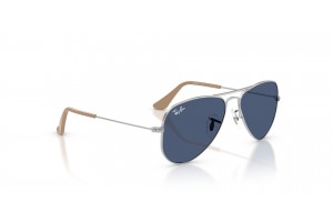 Ray-Ban RJ9506S Junior Aviator ezüst sötétkék napszemüveg