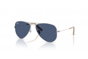 Ray-Ban RJ9506S Junior Aviator ezüst sötétkék napszemüveg