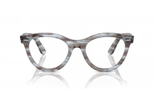 Ray-Ban RX2241V Wayfarer csíkos átlátszó kék