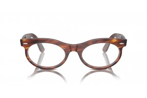 Ray-Ban RX2242V 2144 Wayfarer Oval Striped Havana - Demo lencse