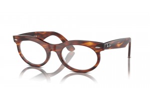 Ray-Ban RX2242V 2144 Wayfarer Oval Striped Havana - Demo lencse