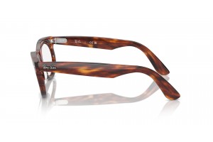 Ray-Ban RX2242V 2144 Wayfarer Oval Striped Havana - Demo lencse