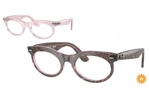 Ray-Ban RX2242V 8292 WAYFARER OVAL Photo Waves Purple DEMO LENS szemüveg