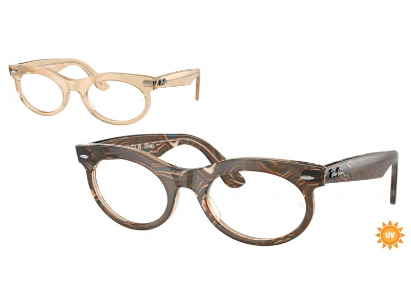 Ray-Ban RX2242V 8294 Wayfarer Oval barna szemüveg