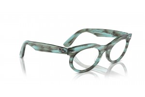 Ray-Ban RX2242V WAYFARER Oval csíkos áttetsző zöld