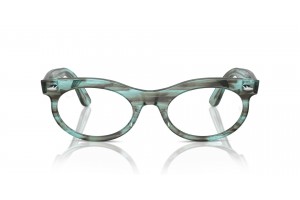 Ray-Ban RX2242V WAYFARER Oval csíkos áttetsző zöld